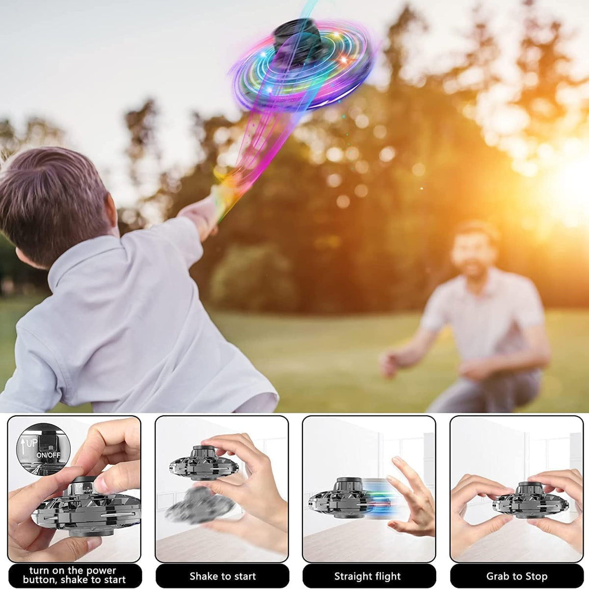 Flying Gyro Spinner Ball