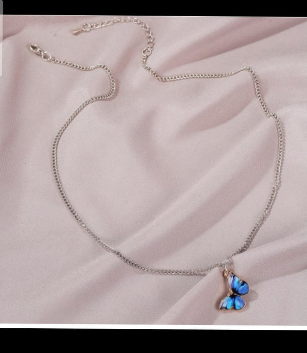Butterfly Necklace In Cold Style
