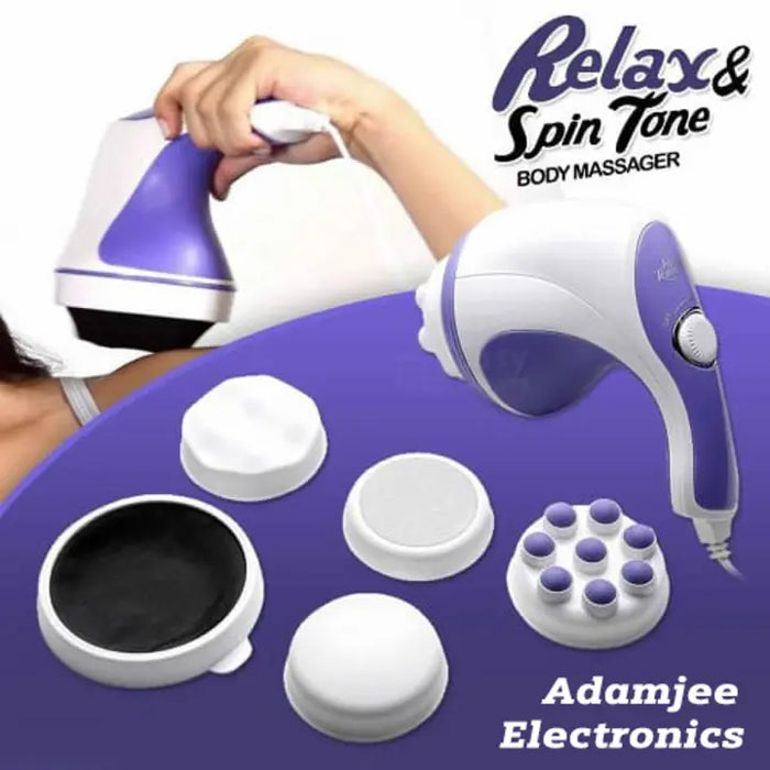 Relax and Spin Tone Massager - 5 in 1 Full Body Massager - Slimming Toning & Relaxing