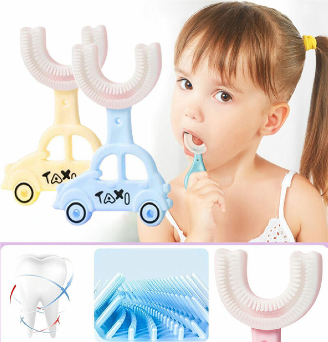 360° U-shaped Toothbrush: Oral Care for Kids